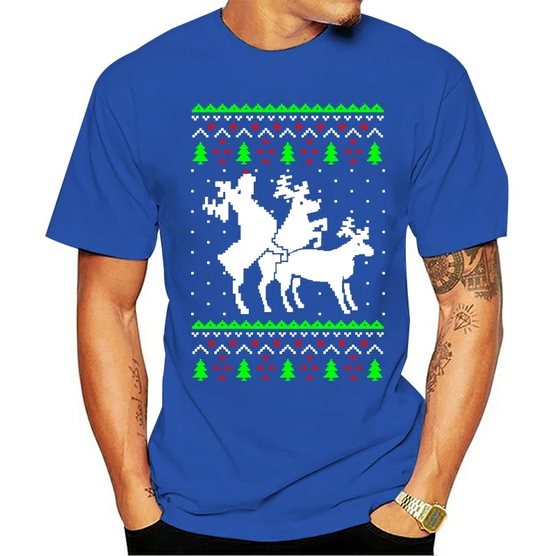 Забавный Уродливый Рождественский свитер праздничная футболка с изображением