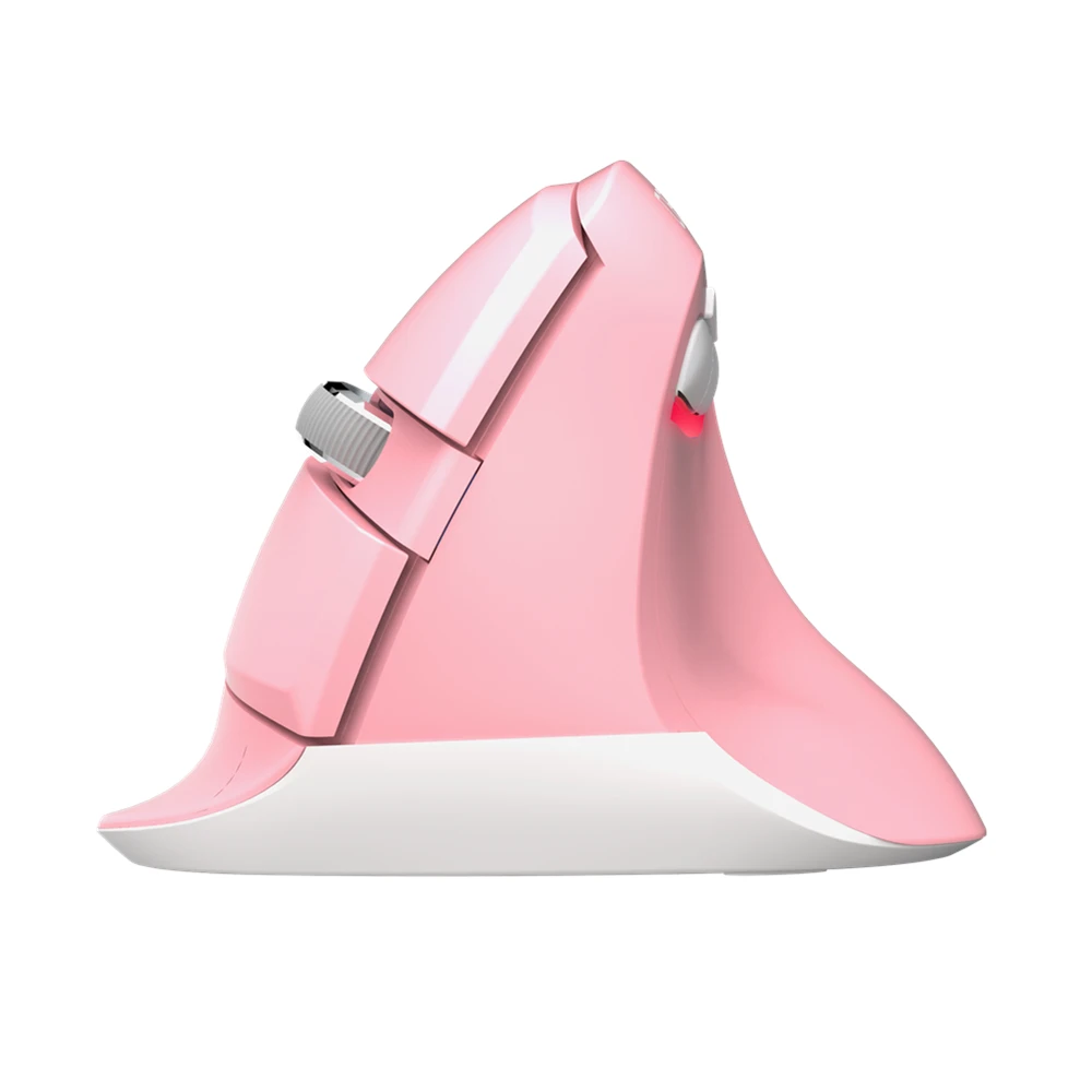 Pink Delux M618Mini GX 2,4 ГГц Беспроводная вертикальная мышь 6 кнопок 1600 dpi Эргономичный дизайн компьютерные мини USB мыши для windows ноутбука ПК - Цвет: Pink