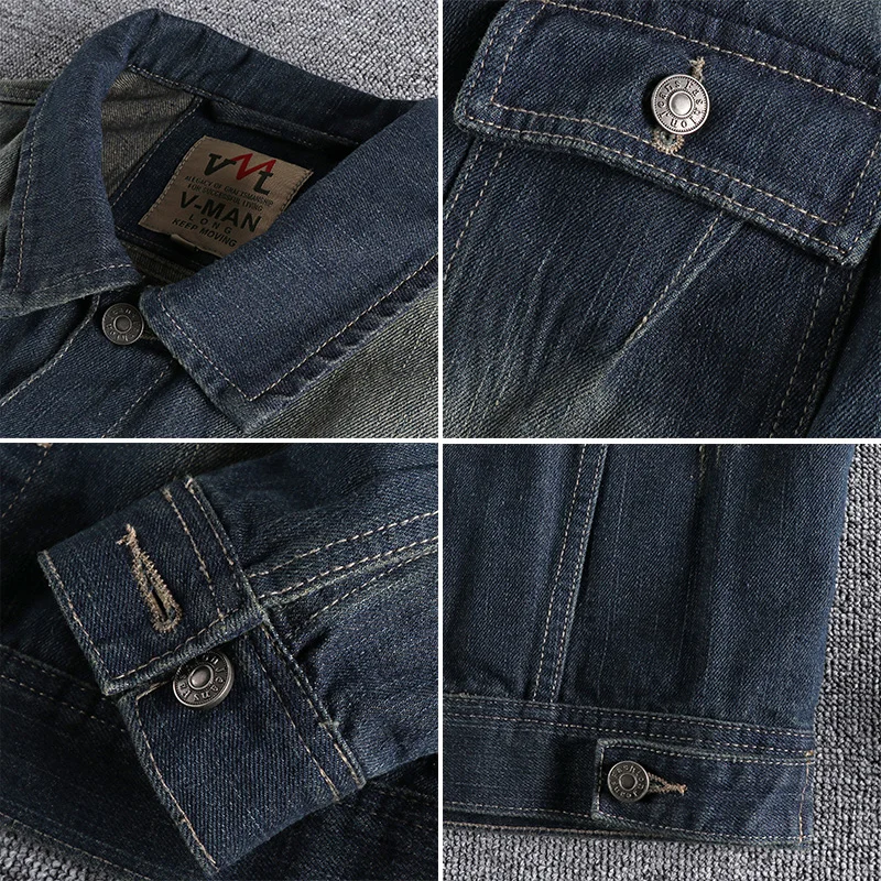 Новое поступление 2021 рабочая одежда ковбойская куртка мужское крутое