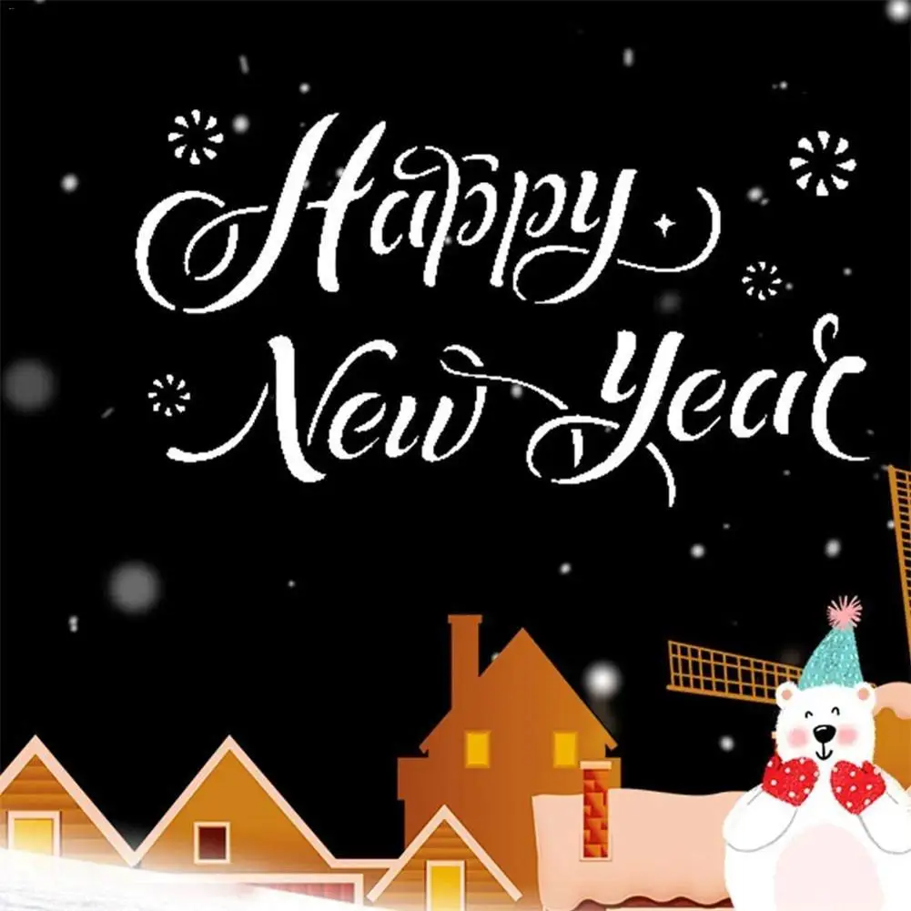 Hristmas шаблон набор счастливых праздников Счастливого Рождества DIY живопись