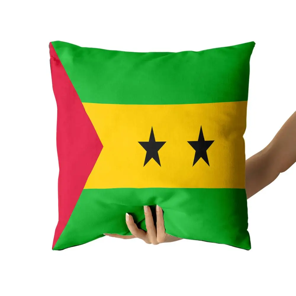 

Sao Tome and Principe Cotton Canvas custom pillow custom covers Throw Pillow Pillow Covers personalized gifts