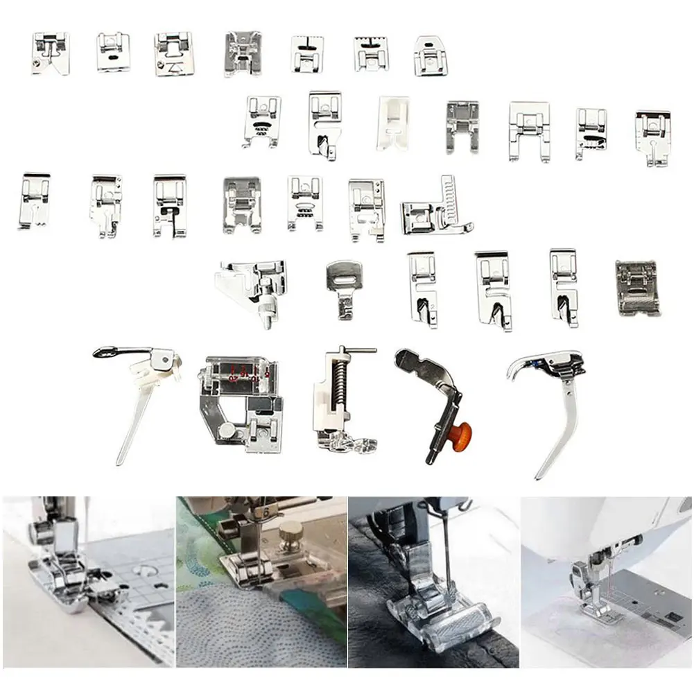 Домашняя и живая швейная машина прижимная 32 шт. набор ножек Janome портной певец