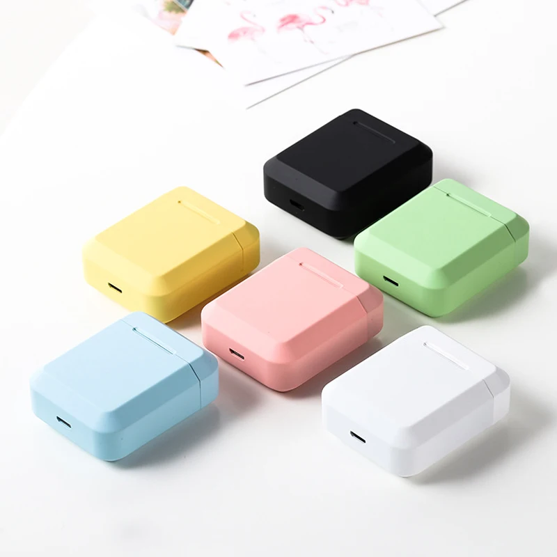 Беспроводные наушники Bluetooth 5 0 TWS матовые вкладыши Macaron гарнитура с микрофоном