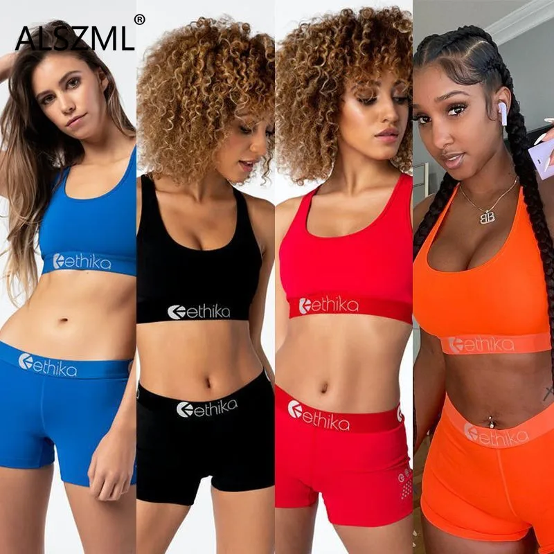 

Ethika summer hot recommend simple u neck sleeveless crop top and hot short 2 pieces set sexy tight club party lady set