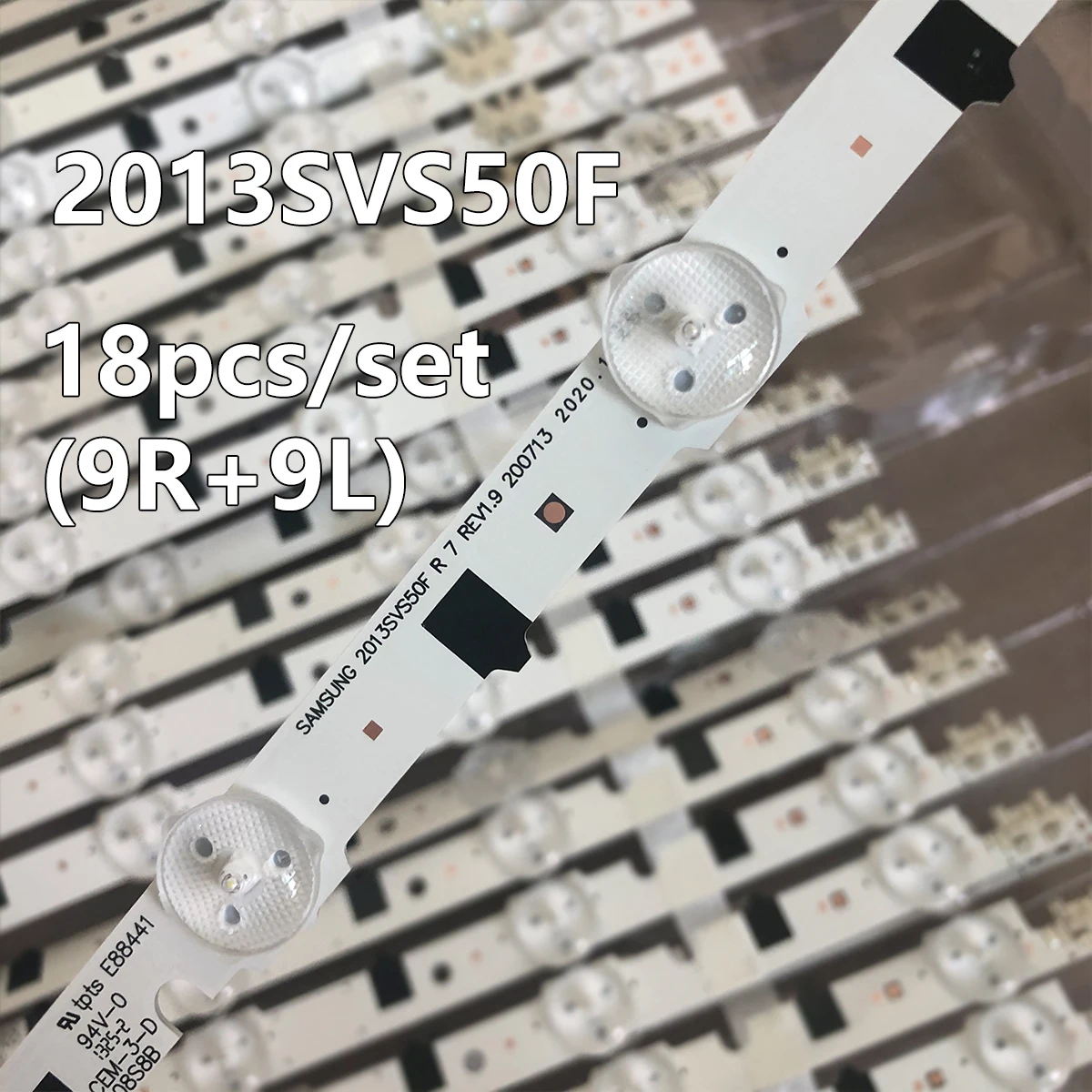 

Светодиодная лента для подсветки для Samsung TV UN50F6400AF 2013SVS50F R 7 L 9 D2GE-500SCB-R3 T500HVF02.4, 18 шт.