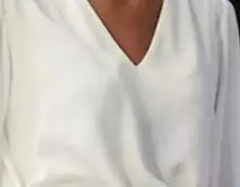 Женская рубашка с длинными рукавами белая облегающая блузка глубоким v образным