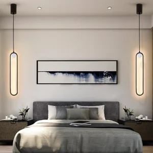 Modern Long Cable Pendant Lamps for Bedside Living Room Foyer Lighting Nordic Home Decor LED Ceiling Hanging Pendant Lamp