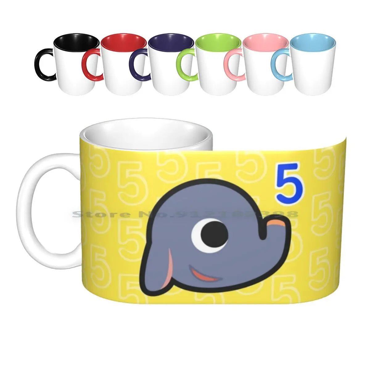 

Dizzy Animal Ceramic Mugs Coffee Cups Milk Tea Mug Dizzy Elephant Animal New Leaf Acnl Happy Home Designer Animal Forest