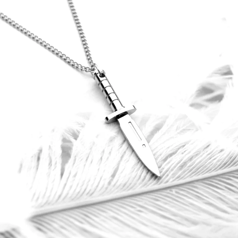 Ожерелье с подвеской в виде ножа и кинжала готическом стиле|Ожерелья подвеской| |
