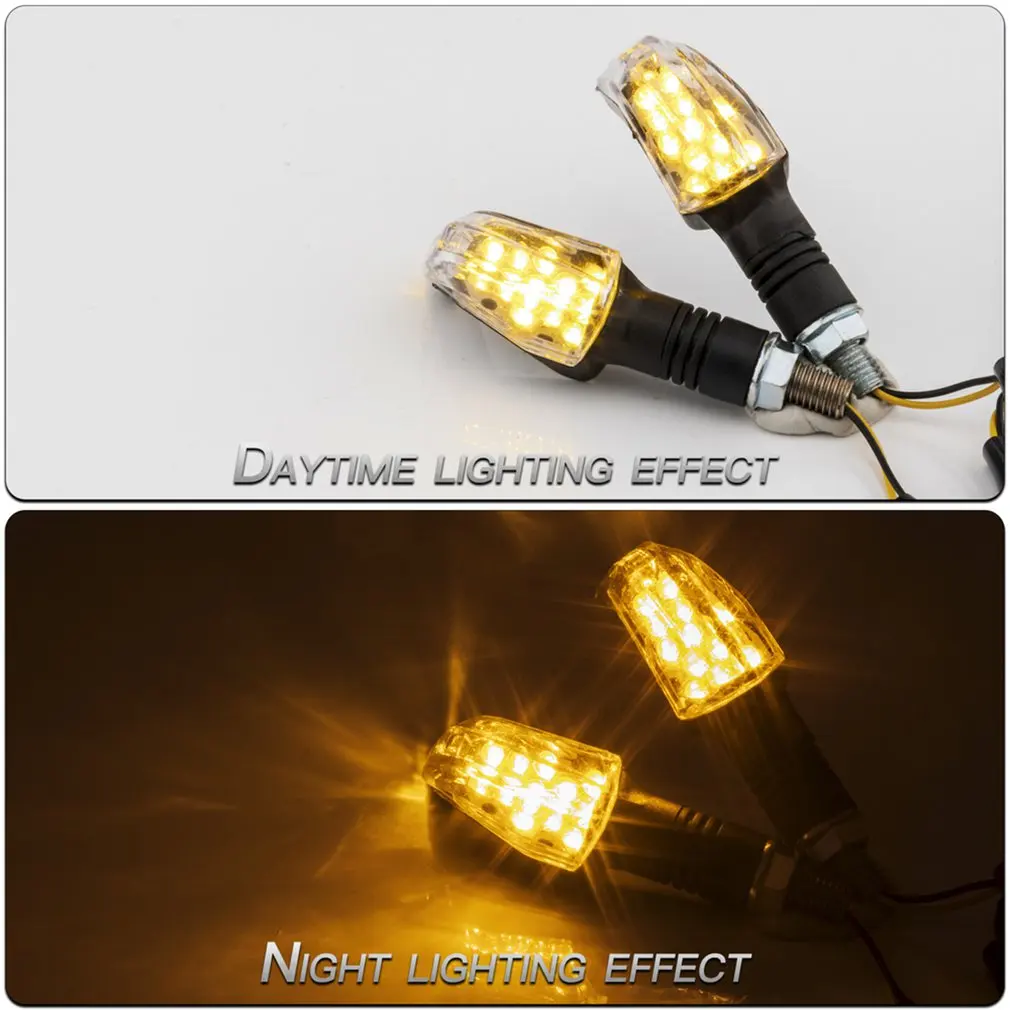 

2 шт. Универсальный 12V аксессуары для мотоциклов светодиодный банан, которые только начинают светодиодный поворот 13 светодиодный сигналы св...