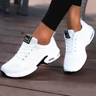 Кроссовки женские легкие на платформе, дышащие, Вулканизированная подошва, повседневная спортивная модная Уличная обувь для ходьбы