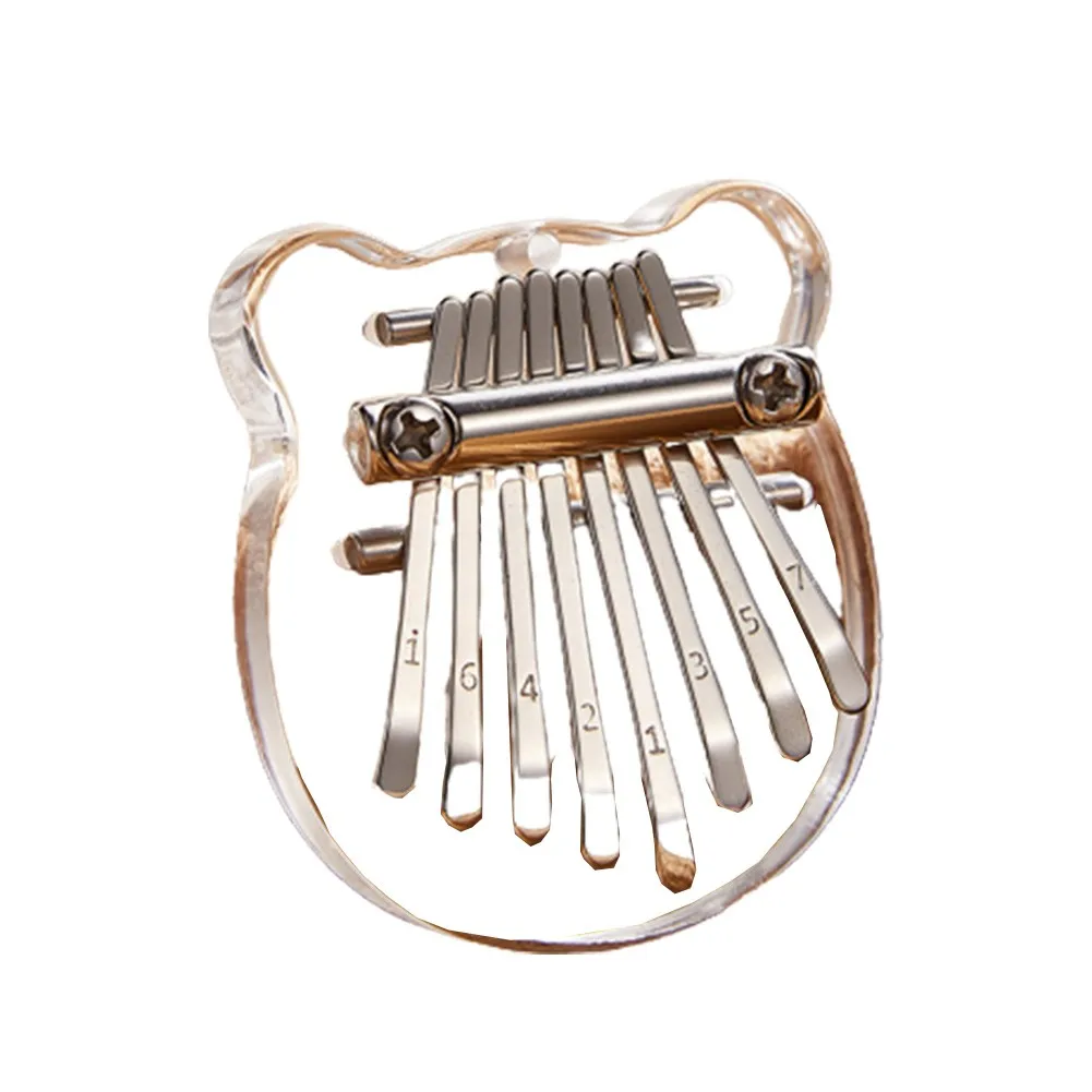 

1x Mini 8 Keys Kalimba Thumb Piano Nice Sound Finger Keyboard Musical Hand Toys Children Gifts Small 8-tone Mini For Performance