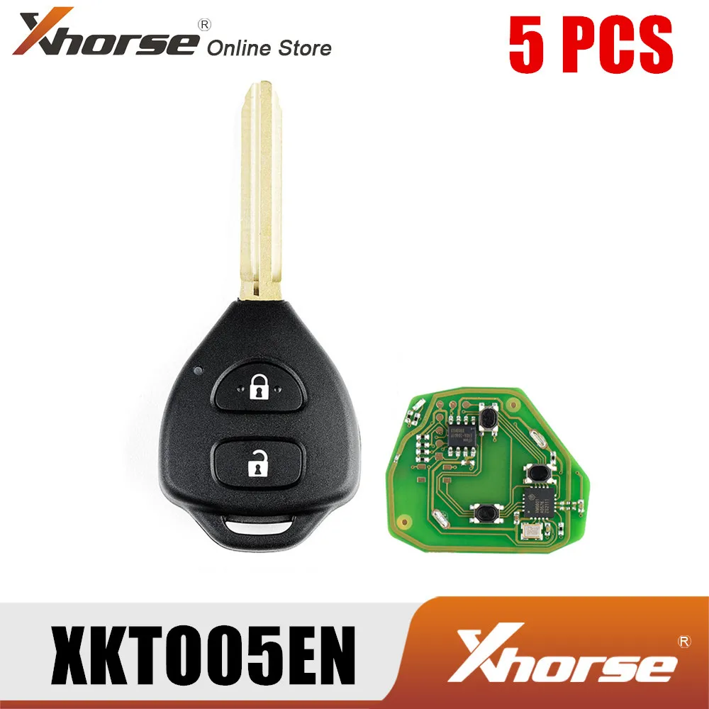 

Пульт дистанционного управления Xhorse XKTO05EN для Toyota Flat, треугольный, с 2 кнопками, английская версия 5 шт./лот