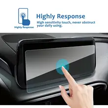 Tempered Glass Film For Santa Fe TM 2021 10.25 Inch Car Navigation Touch Center Screen Protector Auto Interior Accessories