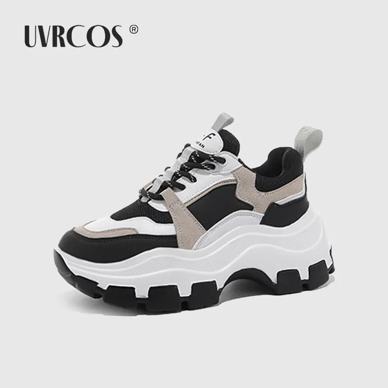 

Women Sneakers Ladies Mesh Breathable Vulcanized Female Sport Shoes Women's Platform Mixed Color High Increase Lady Footwear
