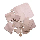 Необработанная квадратная деревянная доска, 1247914 см, 100 пластин, 5-Неокрашенная древесина шт.