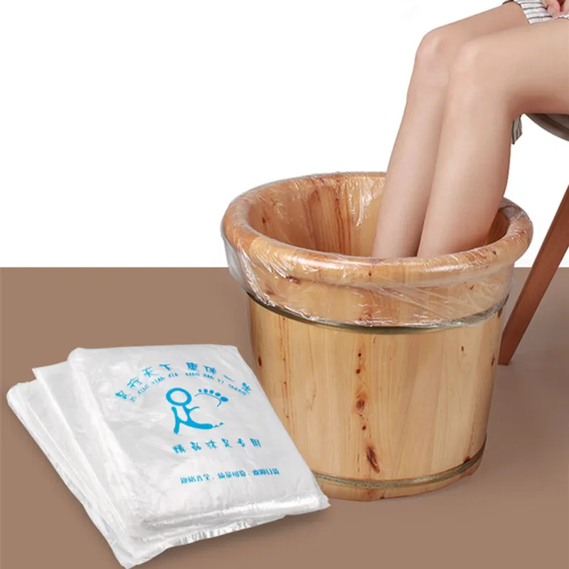 

65x55 cm Thickened Spa Foot Bath Plastic Bags Household Sundries Disposable Transparent Barrel Basin Bag Home Cleaning Skin Care