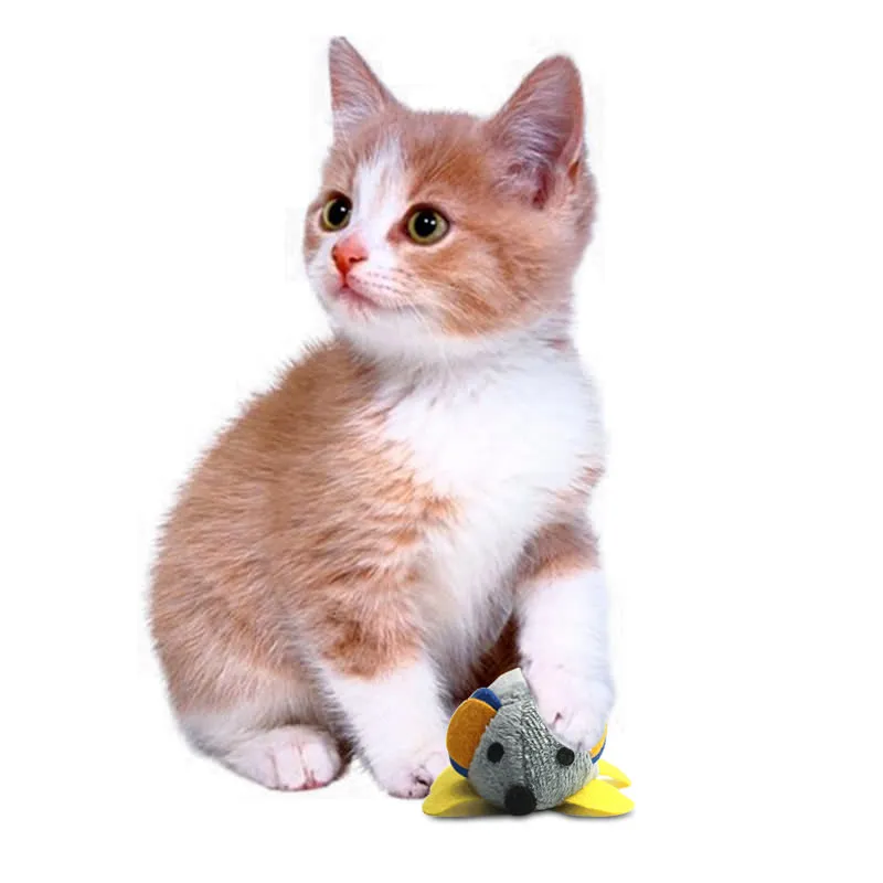 Игрушка для кошек плюшевая смешная Толстая мышка игрушка удобные интерактивные
