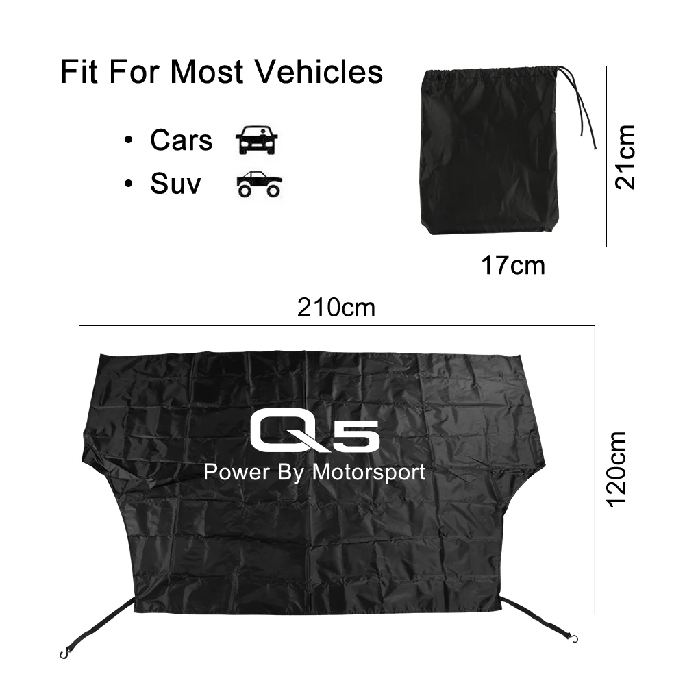 

Car Windshield Snow Ice Block Waterproof Sun Shade Cover For Audi A3 8P 8V A4 B8 B6 A6 C6 C5 Q2 Q3 Q5 Q7 Q8 TT Auto Accessories