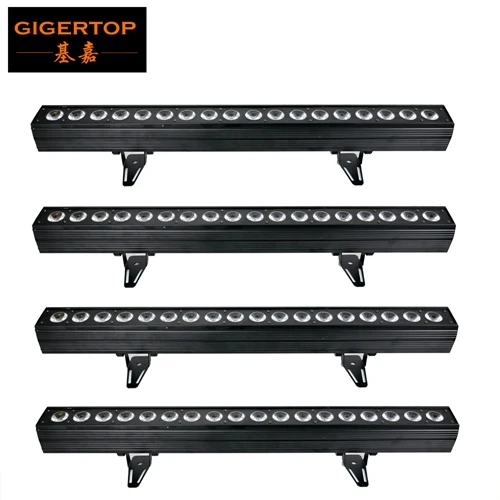4 Gigertop 18x18 Вт RGBWA UV 6в1 пиксельный светодиодный светильник для прожектора 1 м длиной Tyanshine светодиоды индивидуальный DMX вентилятор для управления крутая модель для помещений - Цвет: 4