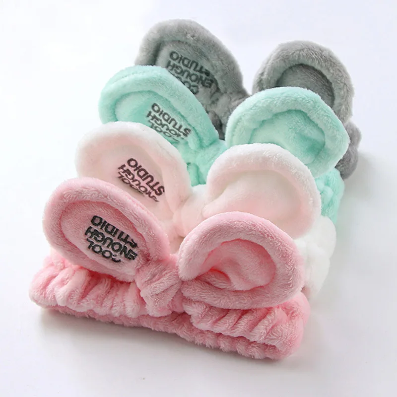 

2020 New Coral Fleece Headbands For Women Bow Hairbands Girls Wash Face Makeup Hair Bands Headwear Turban Hair Accessories