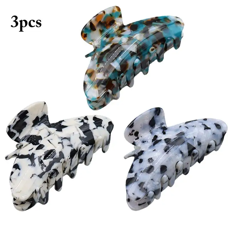 

3PCS Fashion Hair Claw Clip Women Hair Styling Supplies Girls Hair Jaw Clip Geometric Barrettes Retro Hairpin Hair Accessories