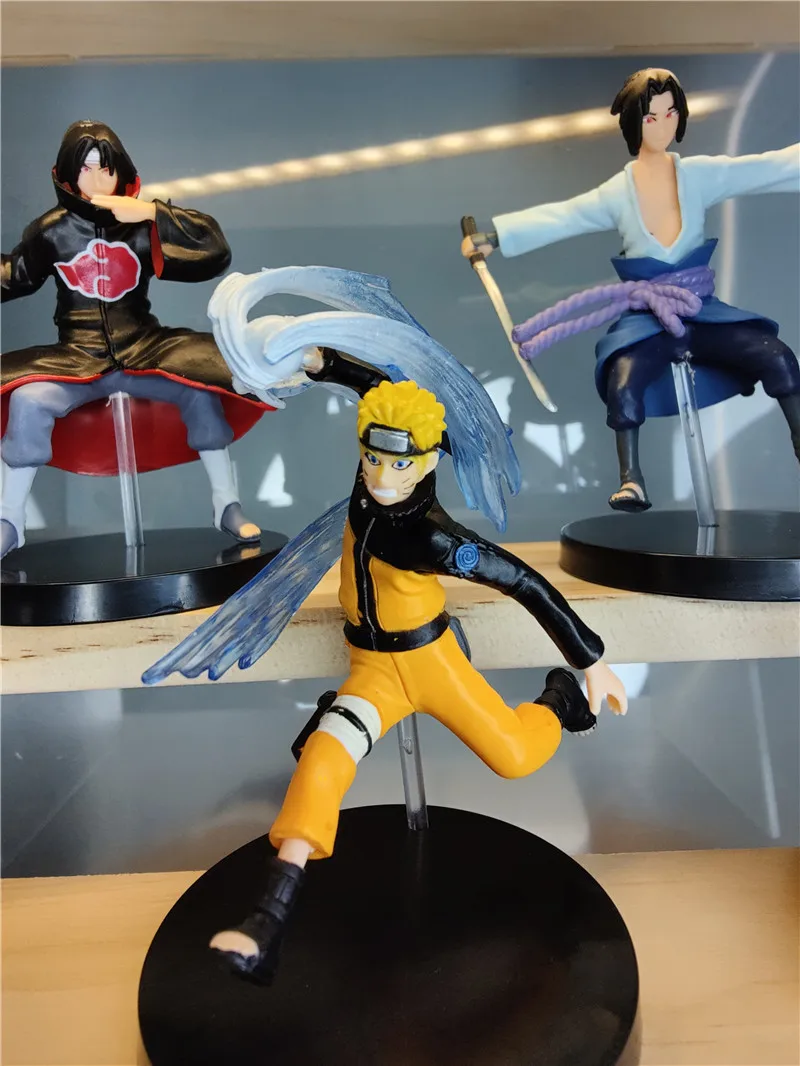 Фигурки героев аниме Наруто 5 шт./лот Kakashi Sasuke Gaara Uchiha Itachi из ПВХ |