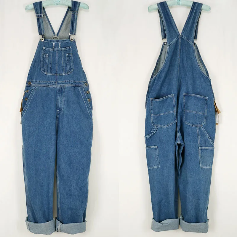 Популярные мужские джинсовые нагрудники свободные в японском стиле ретро Джокер