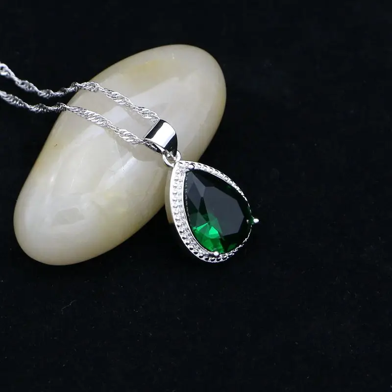 Женский ювелирный комплект из колье и серёг серебра 925 пробы | Украшения