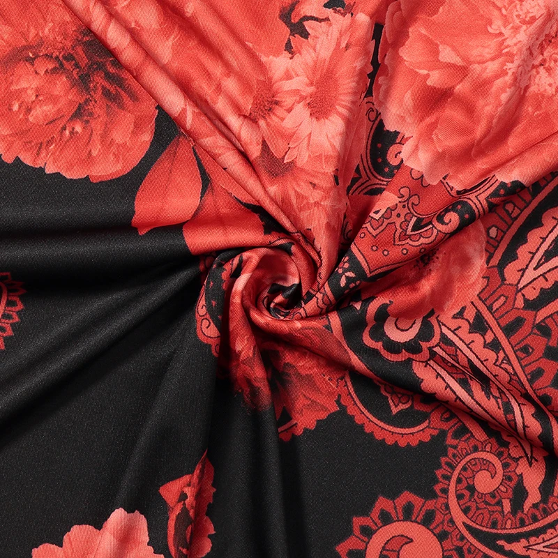 Женское винтажное платье с цветочным принтом черное кружевное приталенное