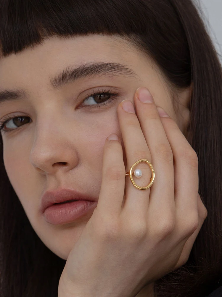 GWACC 2019 новые дизайнерские металлические латунные кольца золотого цвета с