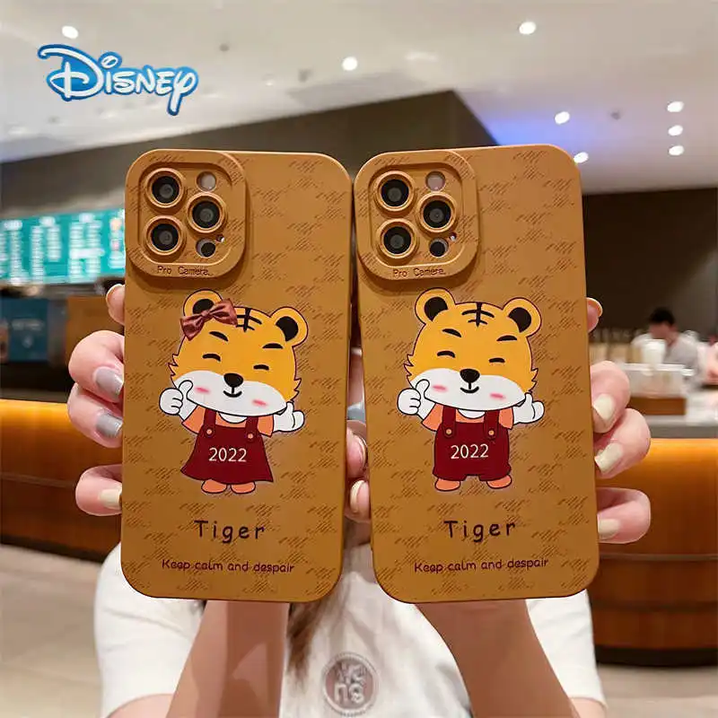 

2022 Disney Cartoon Tiger Mobile Phone Case for iPhone 13 13Pro 12 12Pro 11 Pro X XS Max XR 7 8 Plus Couples Cute Cover New Gift