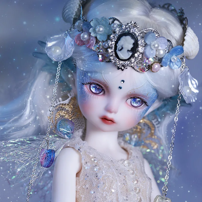 

Fantasy Angel 1/6 BJD Doll Lucia Mermaid Fish Tail Fullset 29cm Anime YOSD Resin Hand Made Toy Artist Ball Jointed Dolls