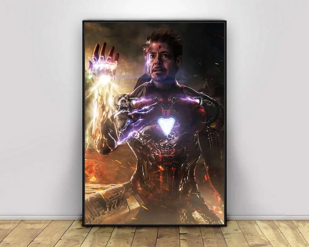 Мстители эндшпиль Железный человек танос Infinity Gauntlet Постер для фильма домашний