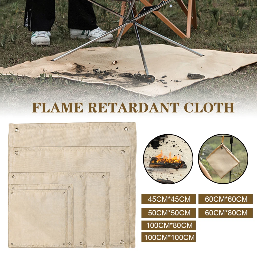 

Fire Pit Mat Fireproof Camping Barbecue Mat Flame Retardant Mat Heat Resistant Mat Lawn Floor Mat Fireproof Cloth