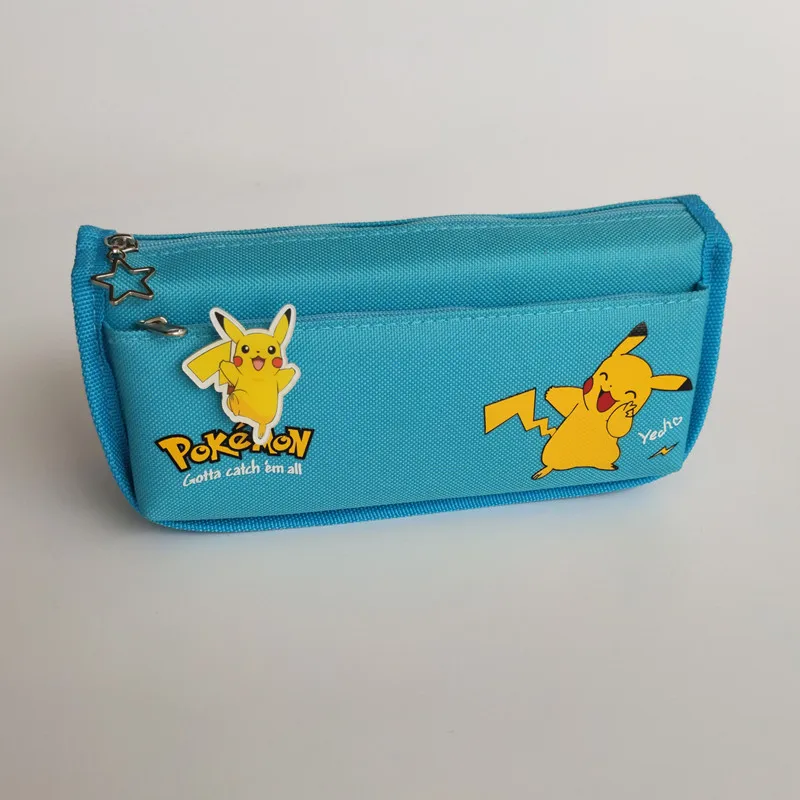 Пенал с покемоном из мультфильма Аниме Пикачу большая емкость Милая коробка для