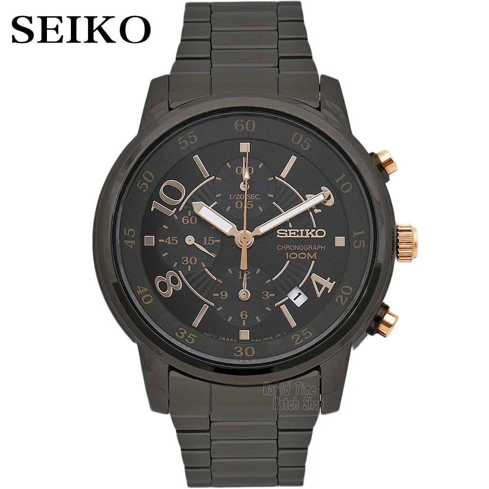 Seiko часы для мужчин люксовый бренд водонепроницаемые спортивные наручные часы солнечные часы хронограф кварцевые часы для мужчин s часы Relogio Masculino