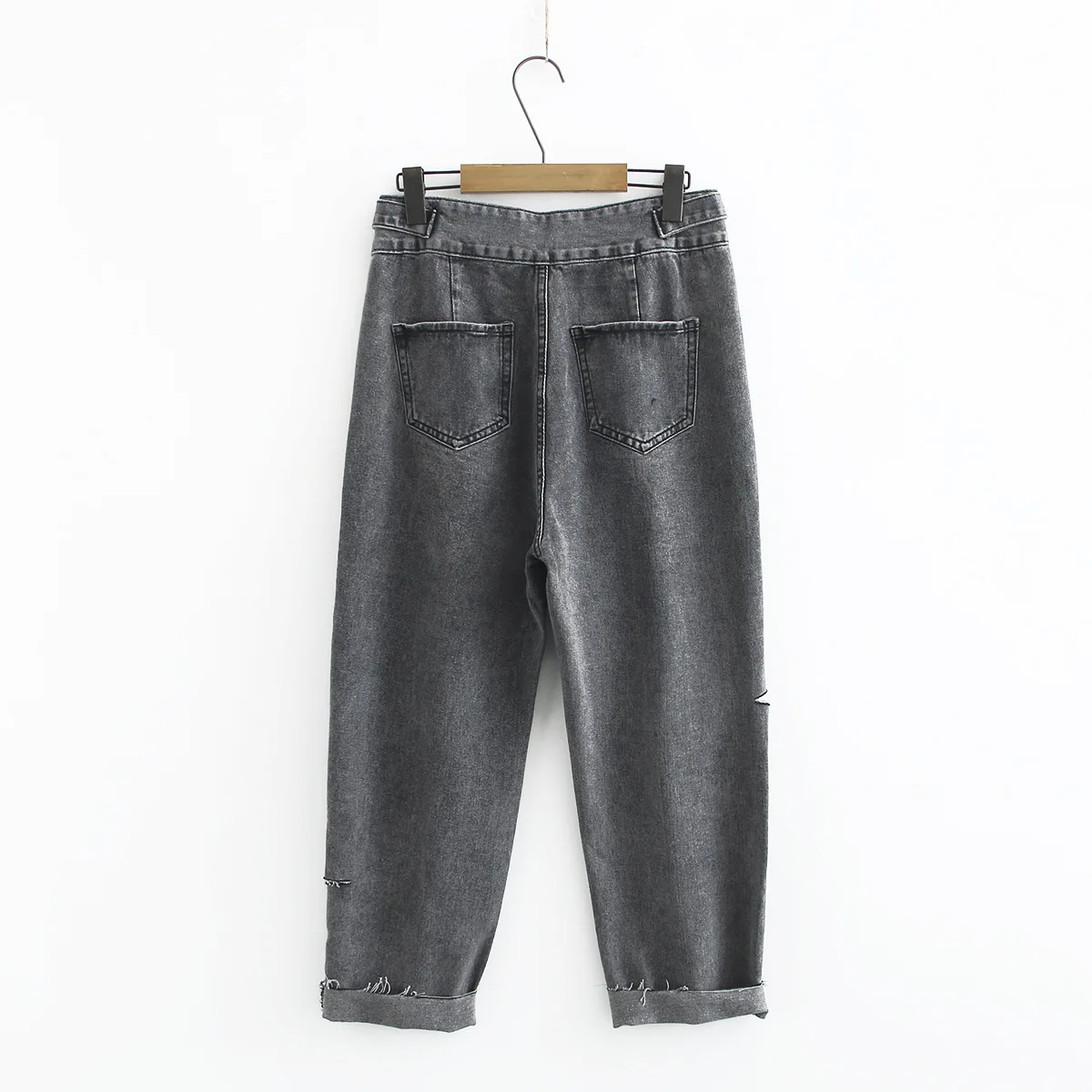 Женские джинсы 2020 весенние модные женские штаны шаровары с высокой талией