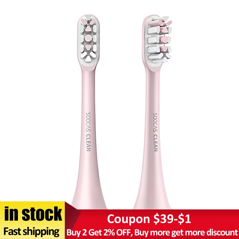 Для Soocas x3 2 шт сменная электрическая зубная щетка головка для SOOCAS X3 замена розовый