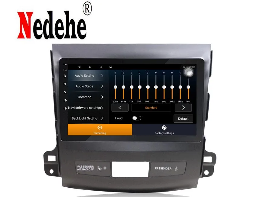 Автомагнитола Nedehe с dvd плеером мультимедийный проигрыватель 9 &quot Android 8 1 для Mitsubishi