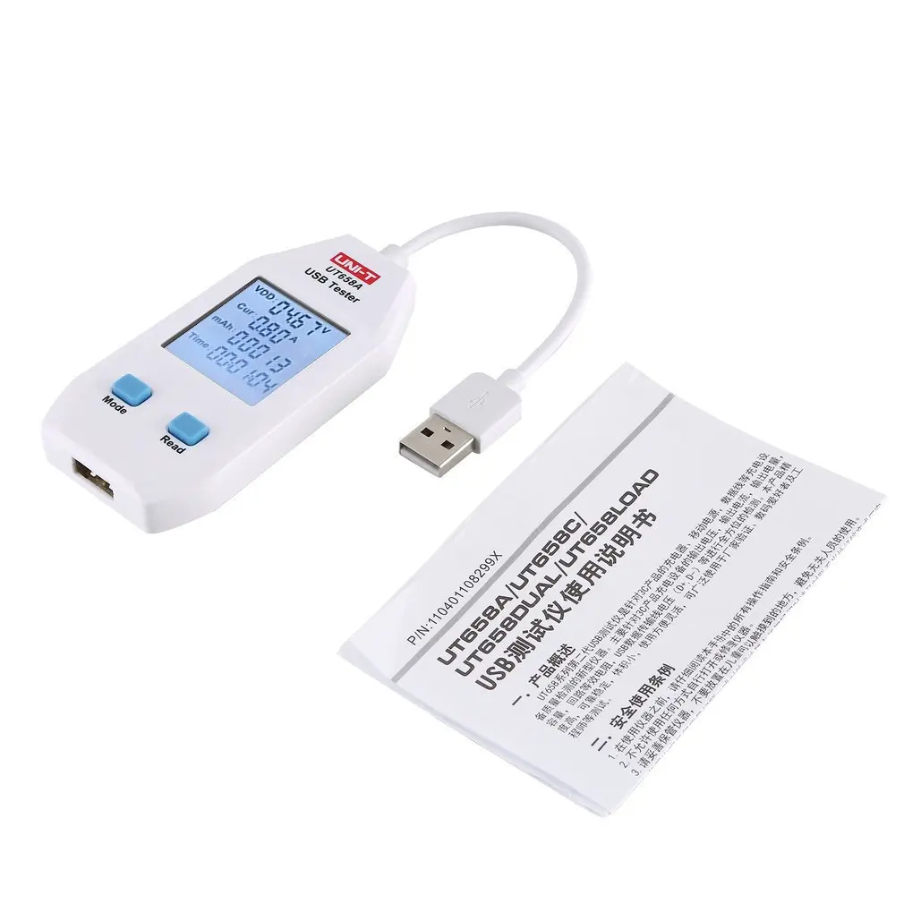 

Цифровой USB-тестер UT658A, измеритель емкости и емкости для измерения напряжения и силы тока, с хранилищем данных