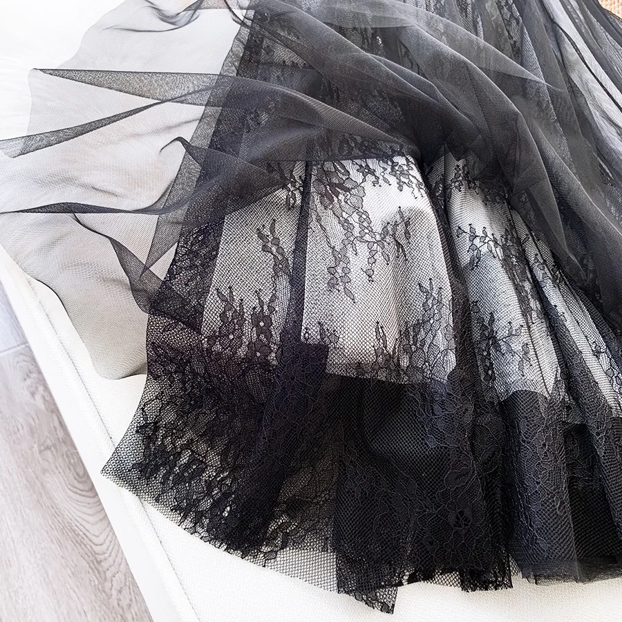 REALEFT новая весенне-летняя винтажная кружевная Лоскутная сетчатая фатиновая