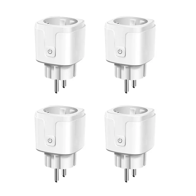 4 pack Умная Wi-Fi розетка с дистанционным голосовым управлением, Беспроводная розетка, Функция синхронизации, совместимая с Google Home/Amazon Alexa/IFTTT - Тип: 4 pack