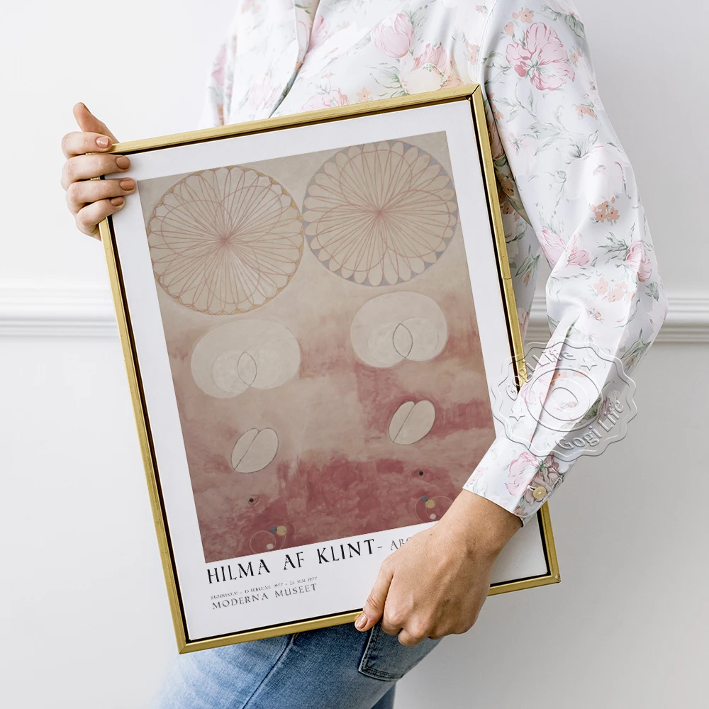 

Hilma abstract Art poster, Hilma Af Klint Exhibition Museum Poster, Abstract pioneer Af Klint Vintage gallery Art Decor Prints