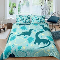 3d printed dinosaur bedding set cartoon animals duvet cover sets pillowcase singledoublequeenking children room quilt set