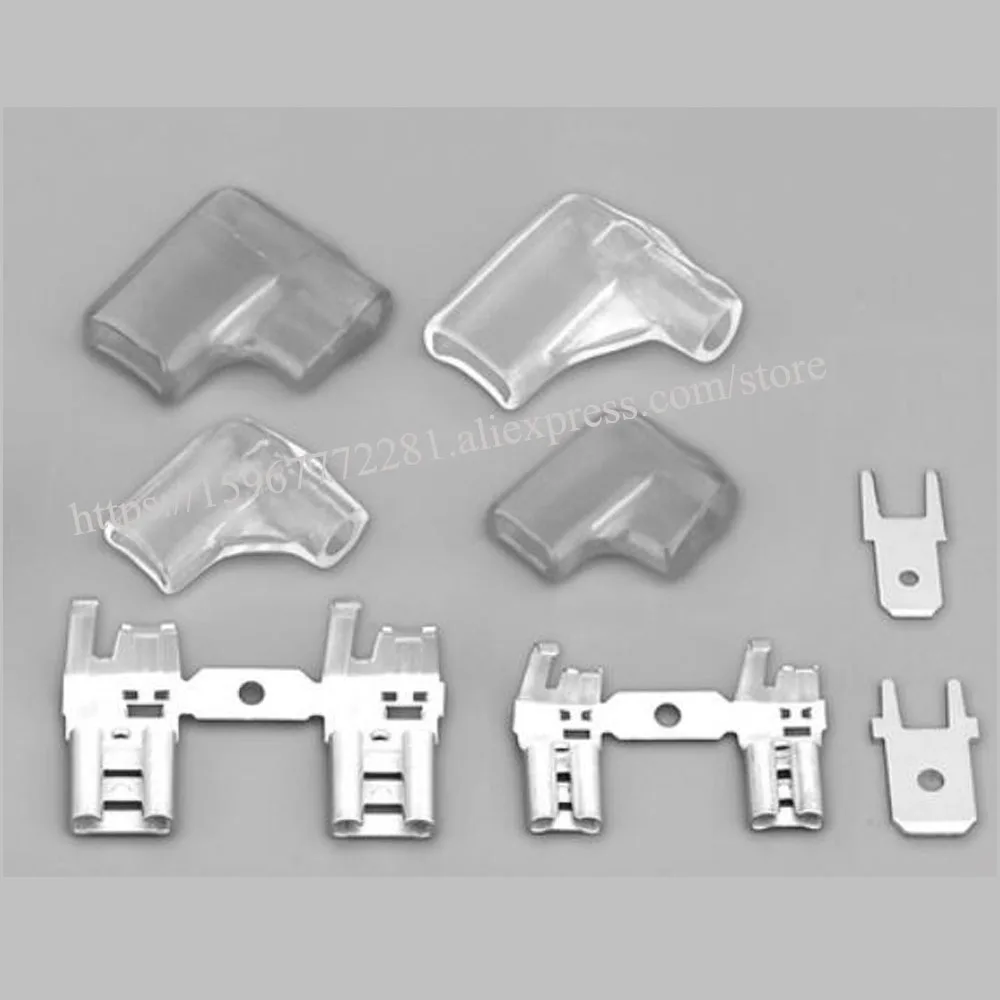 

Plastic insulated sleeve bar connector soft sheath 250 Single wire sheath Blue soft silicone sheath flag flame retardant sheath