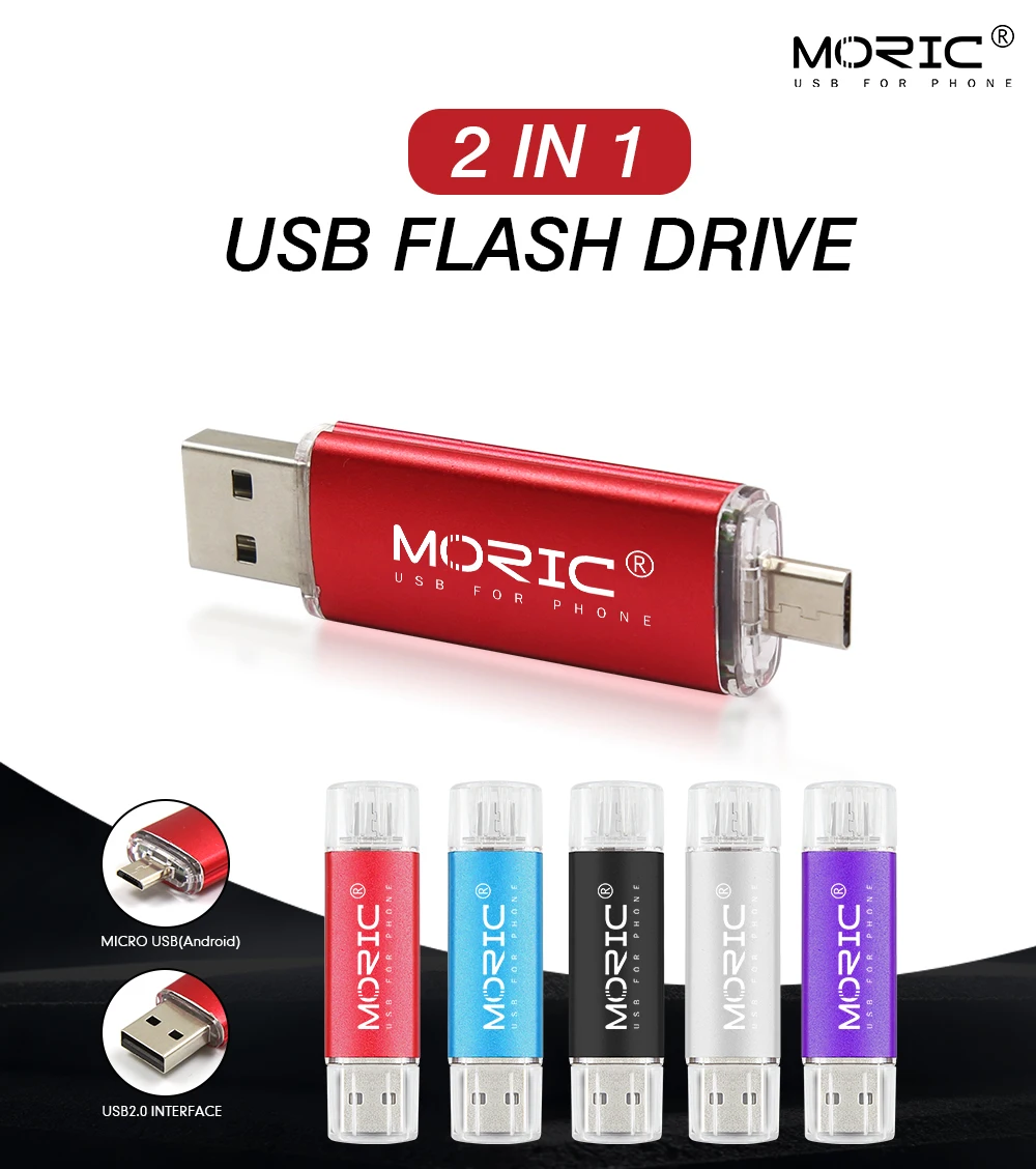 Цветной USB флеш-накопитель, металлический флеш-накопитель, 64 ГБ, флешка, 8 ГБ, 32 ГБ, 16 ГБ, OTG, внешний накопитель, карта памяти microusb, флеш-накопитель