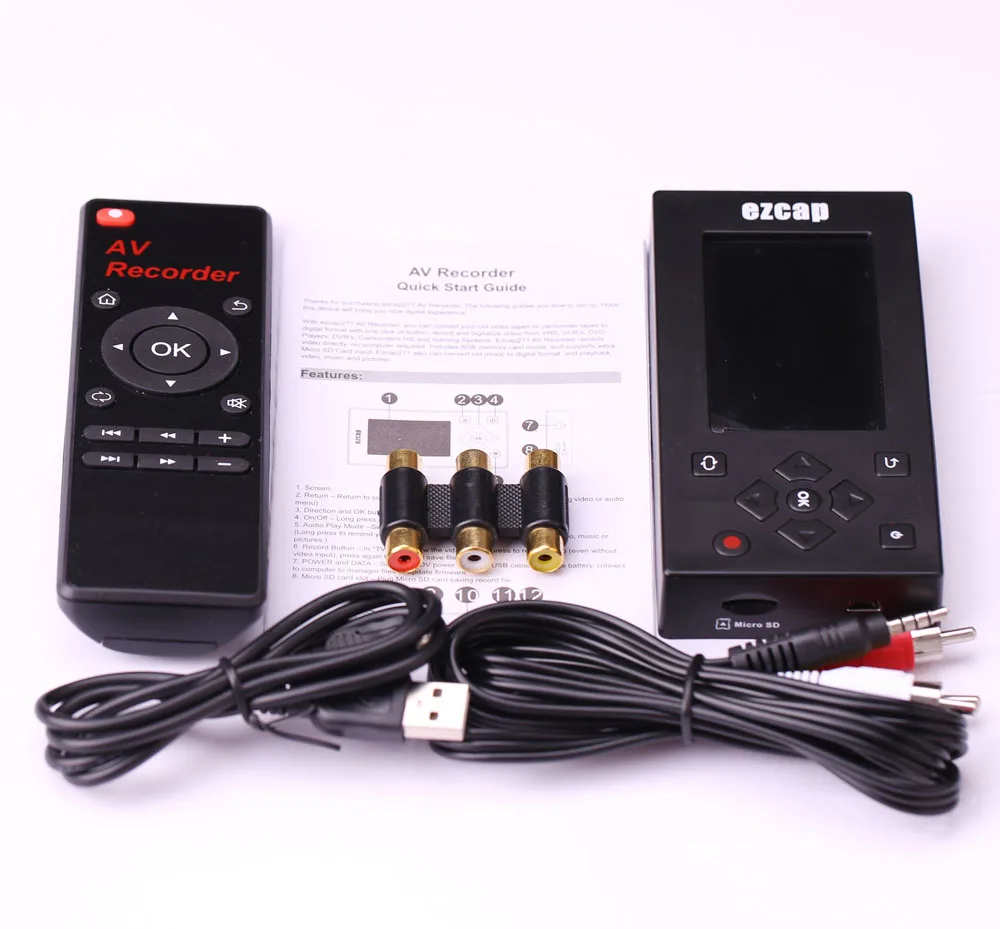 CVBS Аудио Видео Захват коробка конвертер AV рекордер VHS VCR DVD DVR Hi8 игровой плеер Кассетная лента видеокамера для MP3 MP4 HDMI HD tv