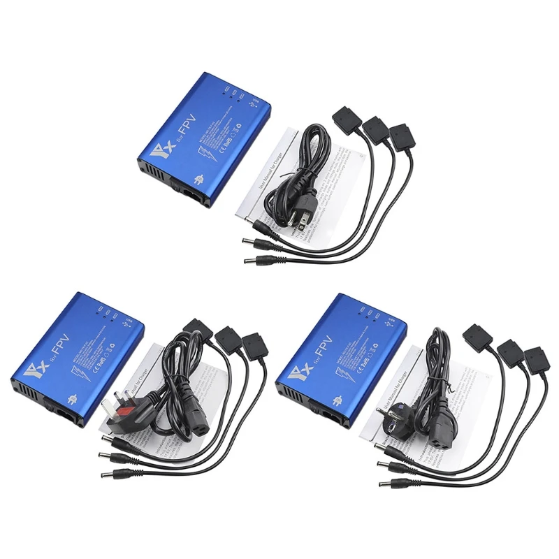 

40JB Aluminum Alloy Charger Charging Adapter with Switch for FPV Drone Battery