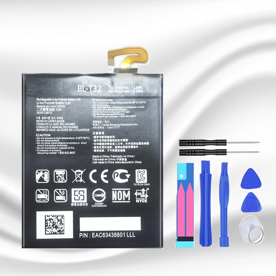 Для LG BL T32 аккумулятор для телефона G6 G600L G600S G600K G600V H871 H872 H873 LS993 US997 VS988 сменный 3230